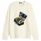 Late Checkout Men's Suitcase Jumper in White