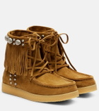 Valentino Garavani Nellcôte studded suede ankle boots
