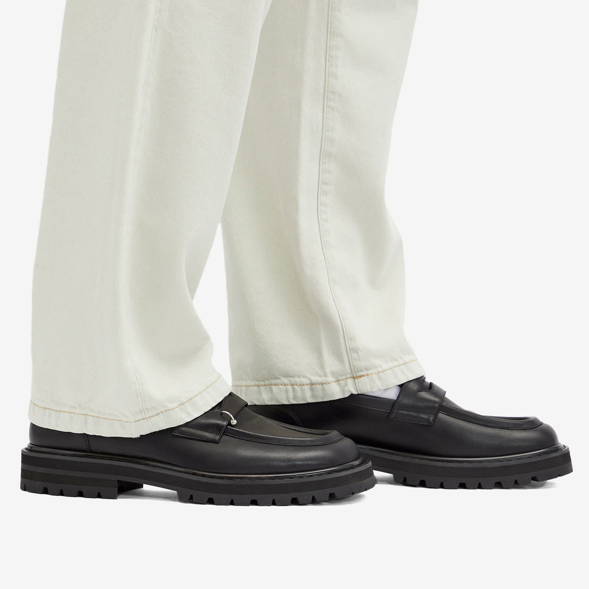 Marni マルニ　CROSS LOAFERピアスローファー　厚底size41 Marni Pierced BLACK LEATHER MOCCASIN | eBay