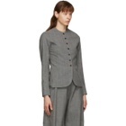 Eftychia Grey Wool Hybrid Blazer