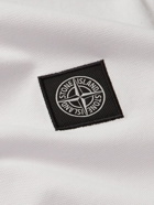 Stone Island - Slim-Fit Logo-Appliquéd Stretch-Cotton Piqué Polo Shirt - White