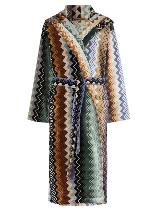 Photo: Missoni Home Giacomo Hooded Cotton Robe