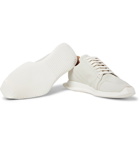 Rick Owens - Oblique Full-Grain Leather Sneakers - Men - White