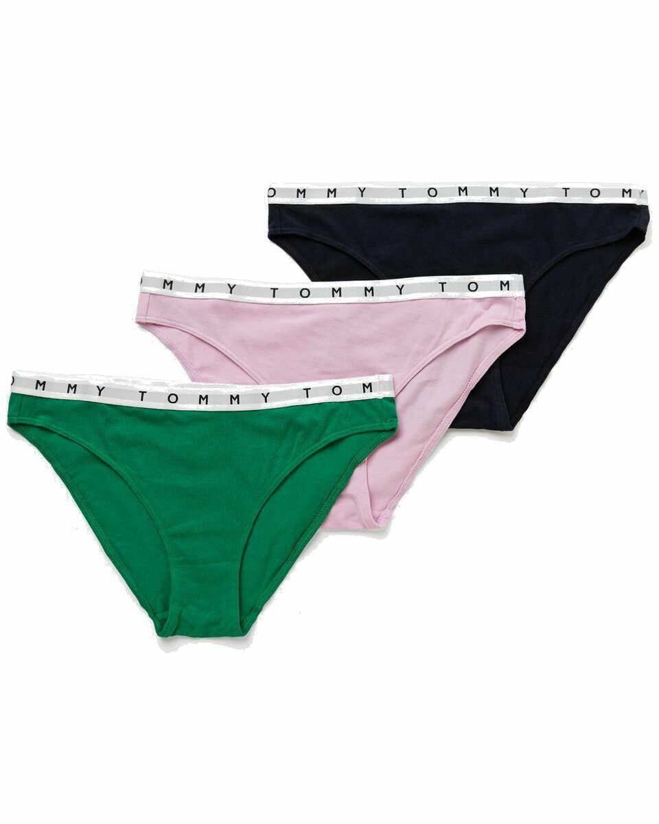 Photo: Tommy Hilfiger Wmns 3 Pack Bikini Bottoms Multi - Womens - Panties