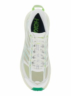 Hoka mafate Speed 2 White Low Top Sneakers With Logo Patch On The Tongue And Contrasting Pull-tab At The Heel In Tech Fabric Unisex