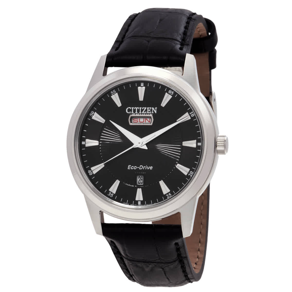 Citizen Eco-Drive Black Dial Mens Watch AW0100-27E