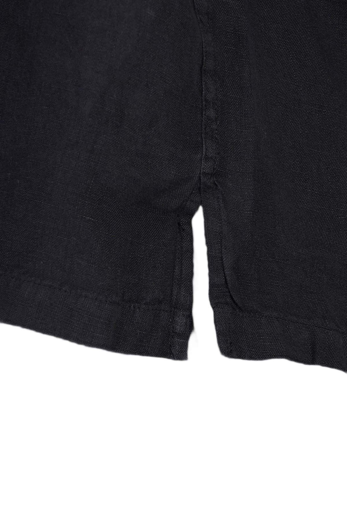 120% Lino Shirt In Black Linen