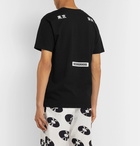 Neighborhood - Printed Cotton-Jersey T-Shirt - Black