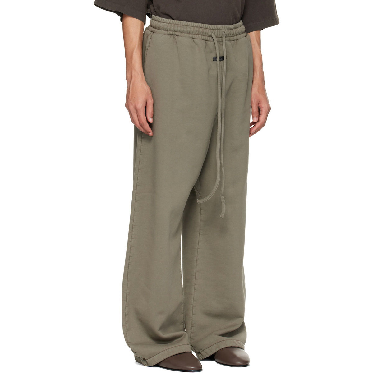 Fear of God Khaki Wide Leg Sweatpants