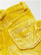 Bottega Veneta - Straight-Leg Chenille Trousers - Yellow