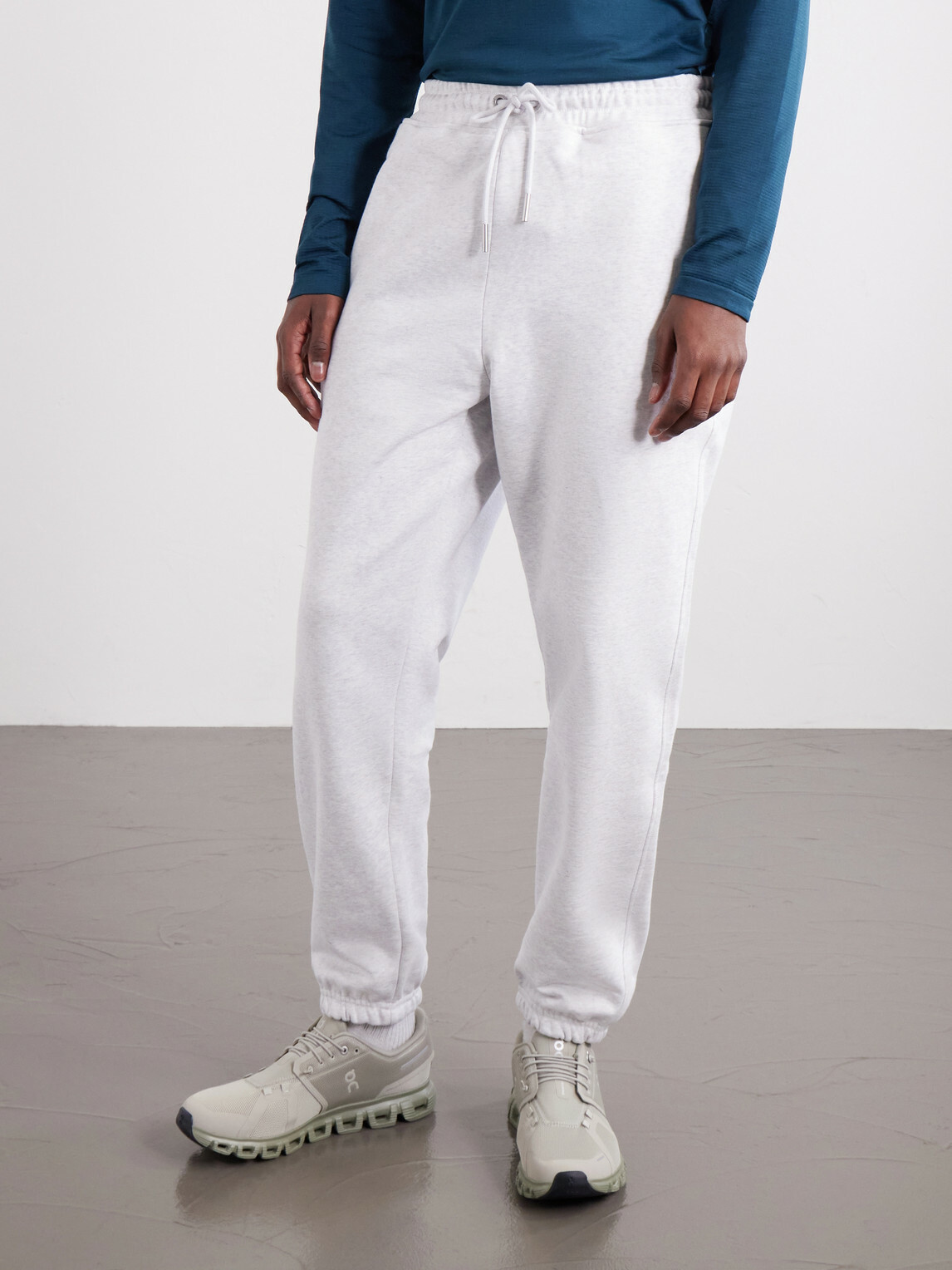 On - Club Collective Tapered Cotton-Blend Jersey Sweatpants - Gray