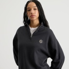 END. Slice Half Zip Sweat in Cinder Black