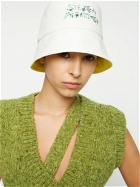 STELLA MCCARTNEY - Embroidered Logo Cotton Bucket Hat