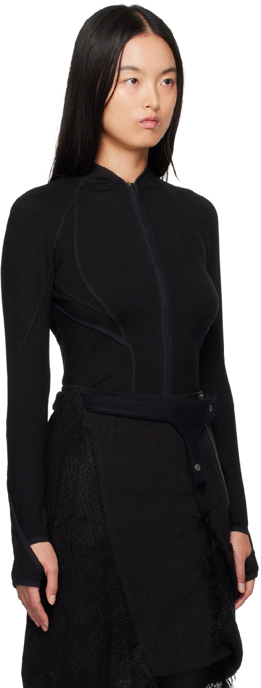 HYEIN SEO Black Slashed Jacket Hyein Seo