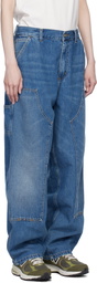 Carhartt Work In Progress Blue Brandon Double Knee Jeans