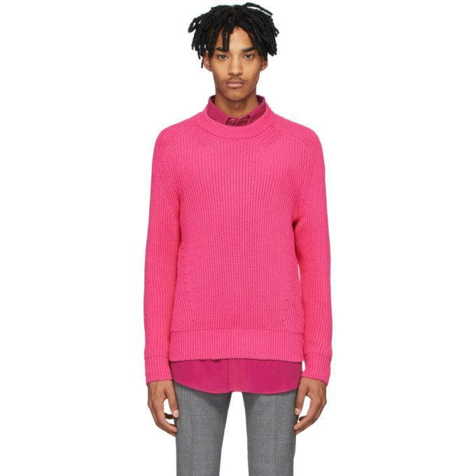 Photo: AMI Alexandre Mattiussi Pink Hammer Sleeve Sweater