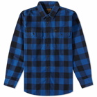 Filson Men's Field Flannel Shirt in Cobalt