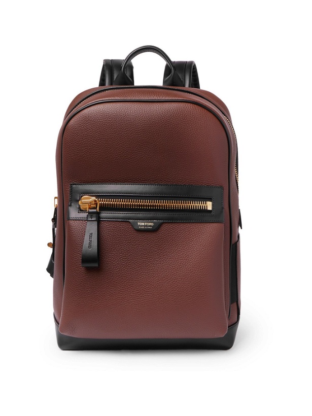 Photo: TOM FORD - Full-Grain Leather Backpack - Brown