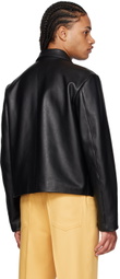 Second/Layer Black Mad Dog Leather Jacket