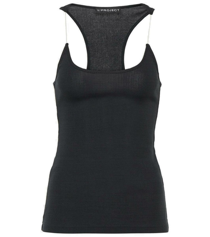 Photo: Y/Project Invisible Strap cotton tank top
