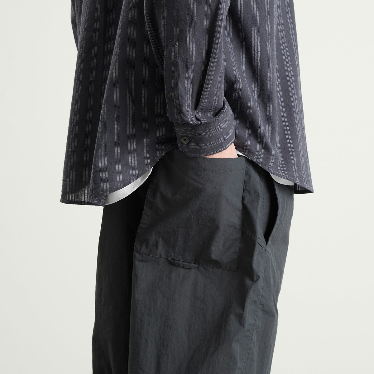 YMC Men's Alva Skate Trousers Presented by END. in Charcoal