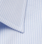 Emma Willis - Striped Cotton-Seersucker Shirt - Blue