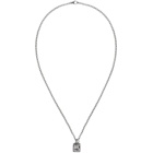 Gucci Silver Square G Cross Necklace