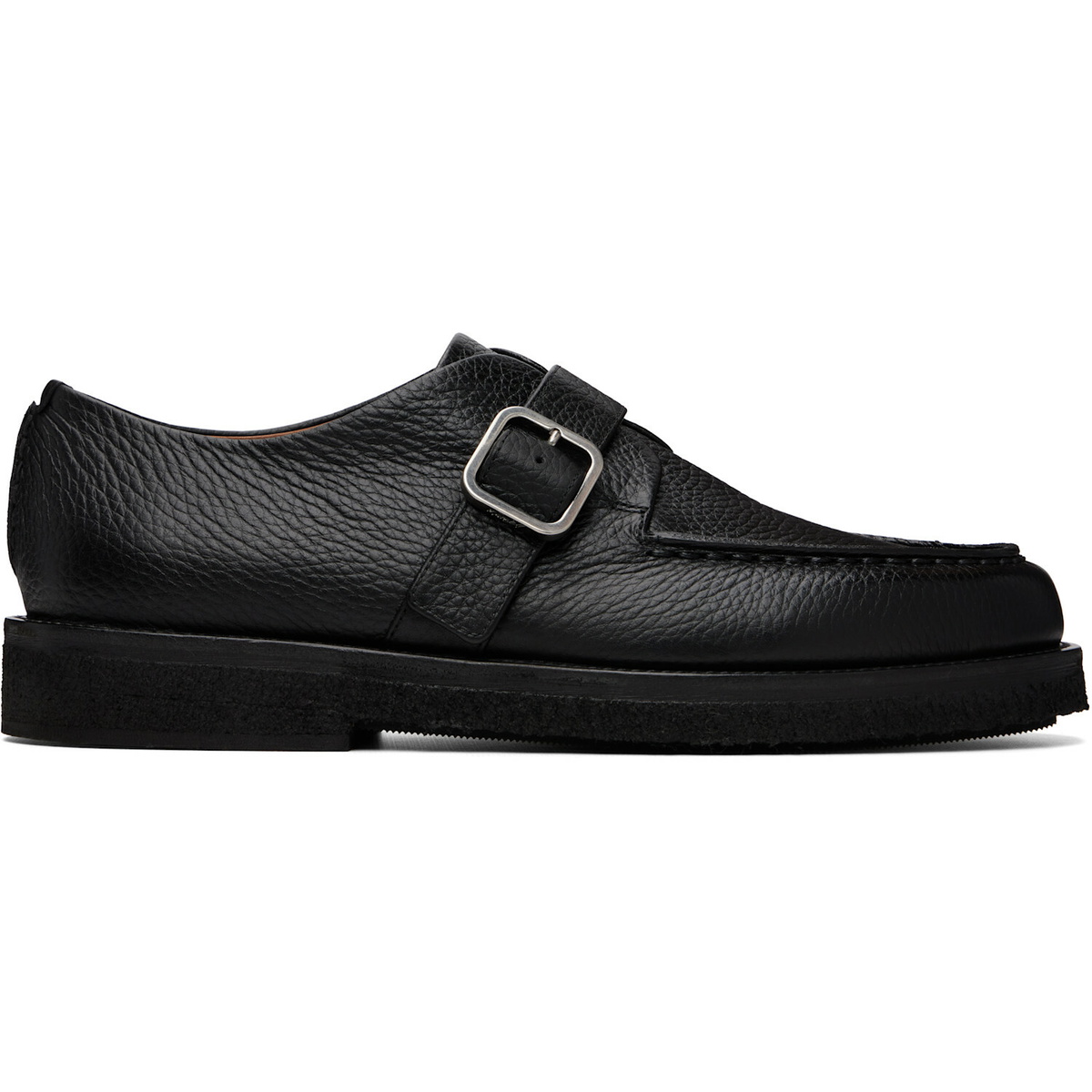 Marsèll Black Moccar Leather Loafers