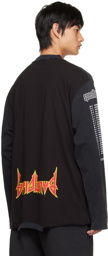 Balenciaga Black Speed Hunter Upside Down Long Sleeve T-Shirt