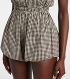 Posse Aurelia gingham cotton shorts