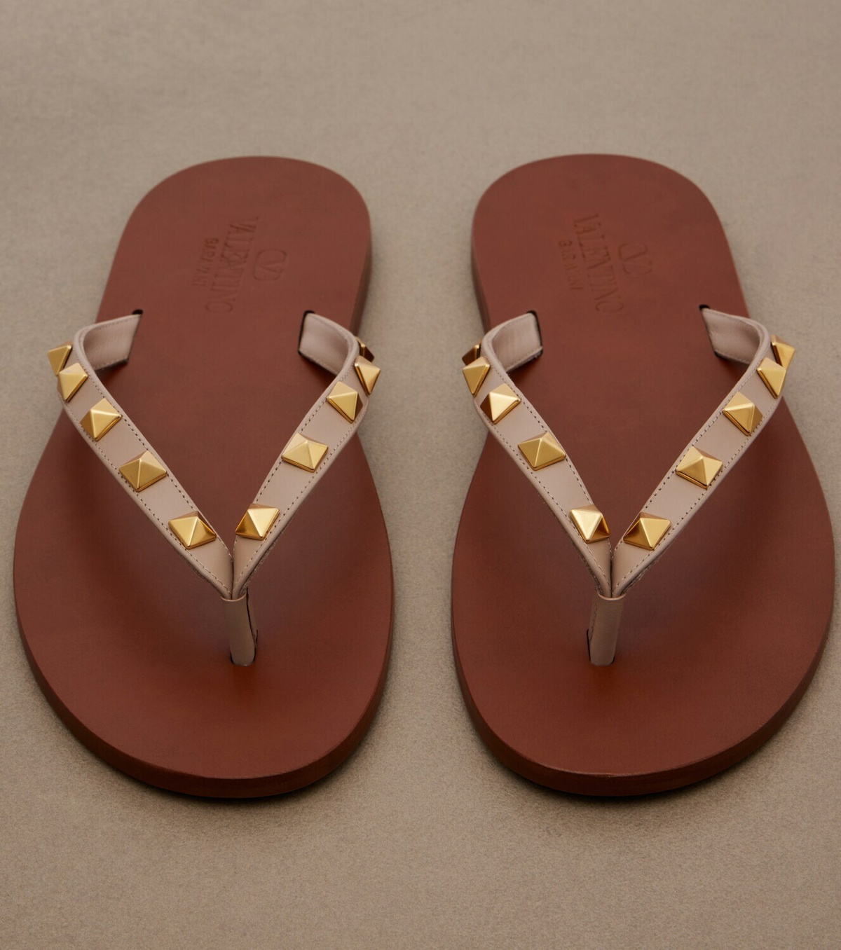 Valentino Garavani Rockstud leather thong sandals