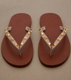 Valentino Garavani Rockstud leather thong sandals