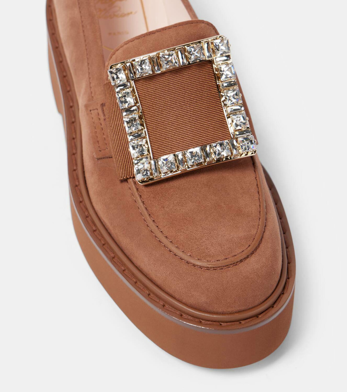 Roger Vivier Viv' Rangers patent leather platform loafers