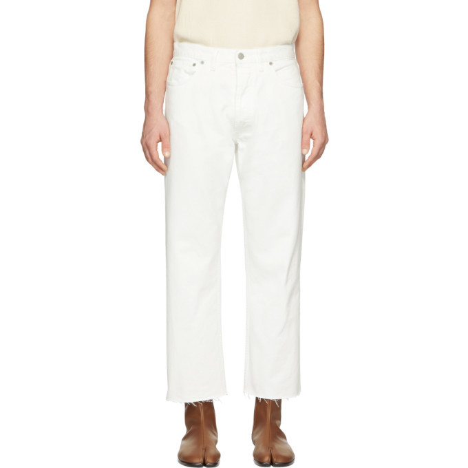 Photo: Maison Margiela White Frayed Jeans