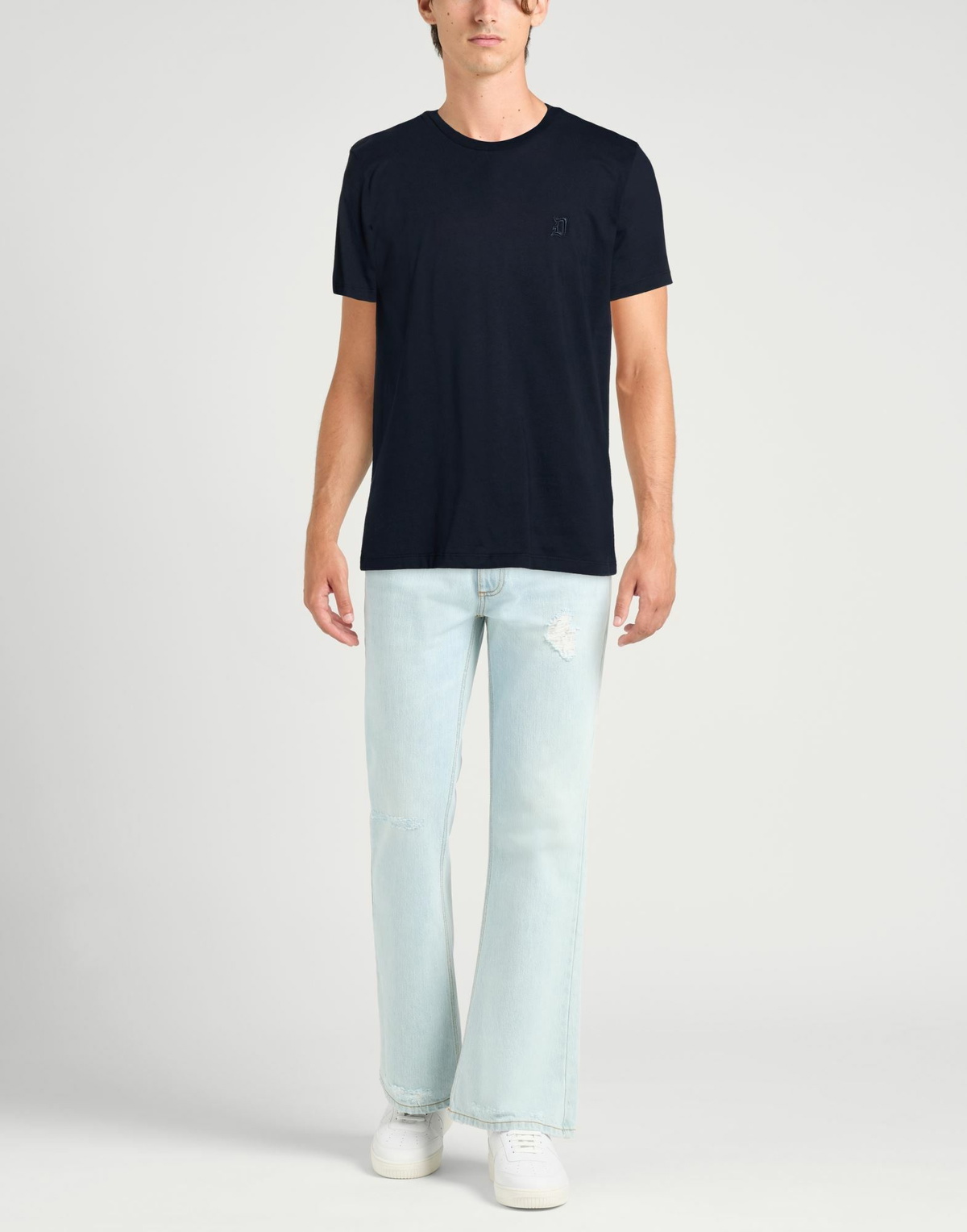 Dondup Mens T-shirt in Midnight blue