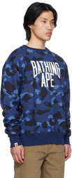 BAPE Blue & Gray 4-Way Reversible Sweatshirt