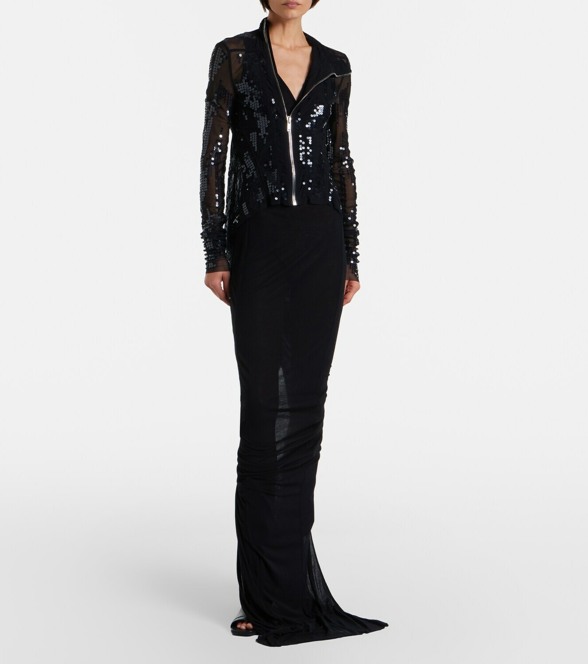 Rick Owens Gary sequined tulle jacket