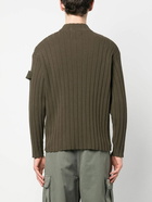 STONE ISLAND - Cotton Blend Turtle-neck Jumper