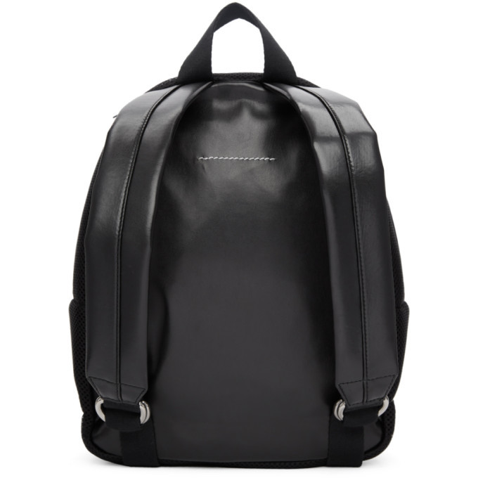 MM6 Maison Martin Margiela Black Mesh Backpack MM6 Maison Margiela