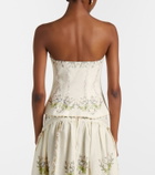 Agua by Agua Bendita Abelia Anhelo floral linen corset