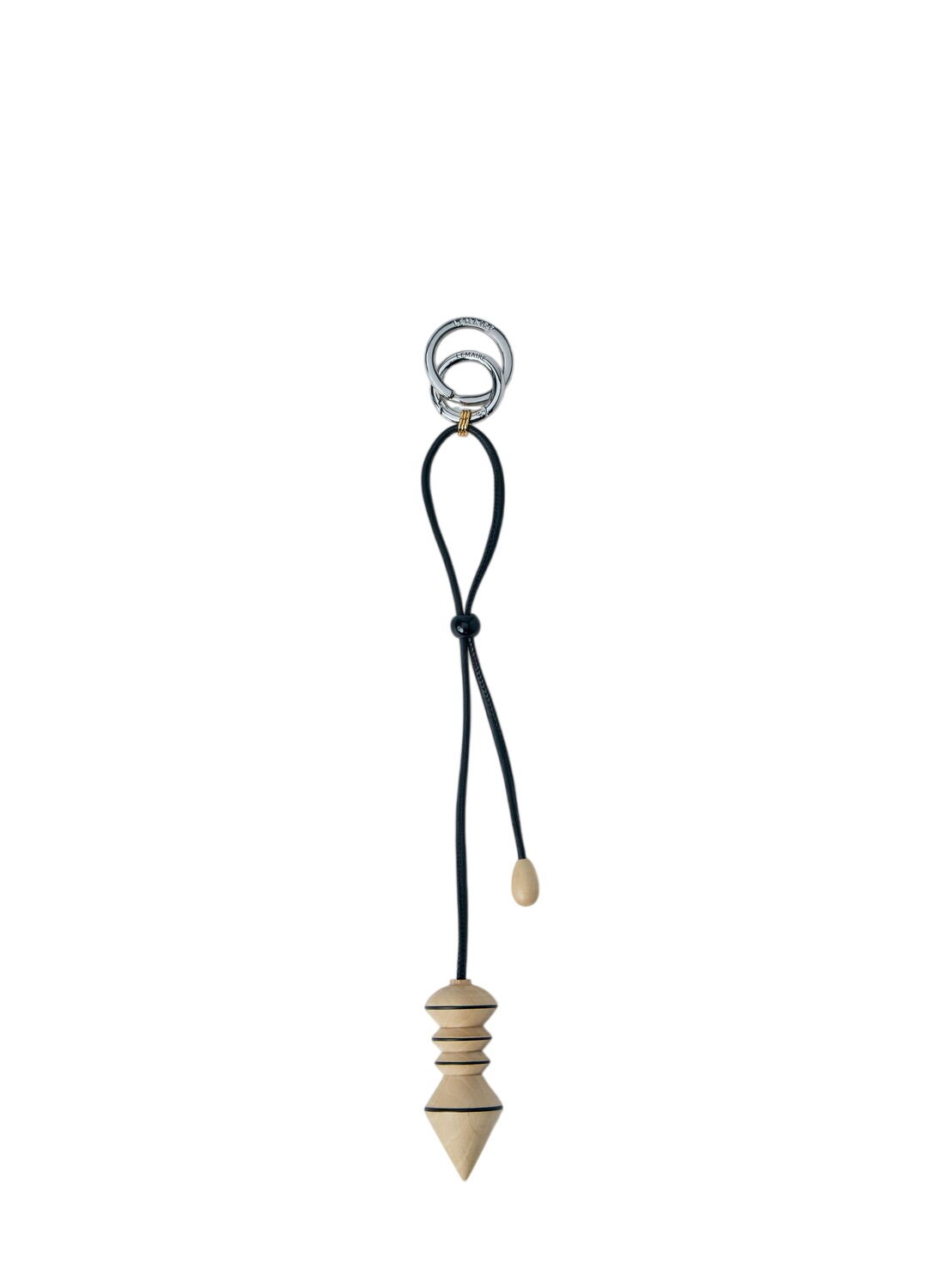 LEMAIRE Silver Croissant Spiral Keychain Lemaire
