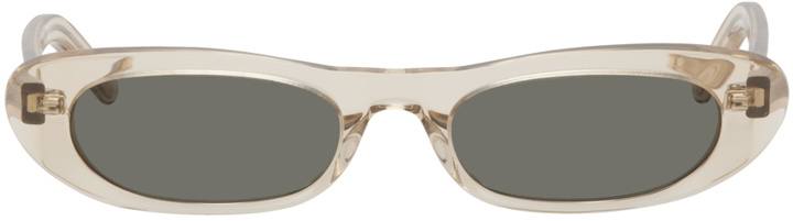 Photo: Saint Laurent Beige SL 557 Shade Sunglasses