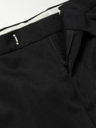 McQueen - Straight-Leg Wool-Twill Trousers - Black