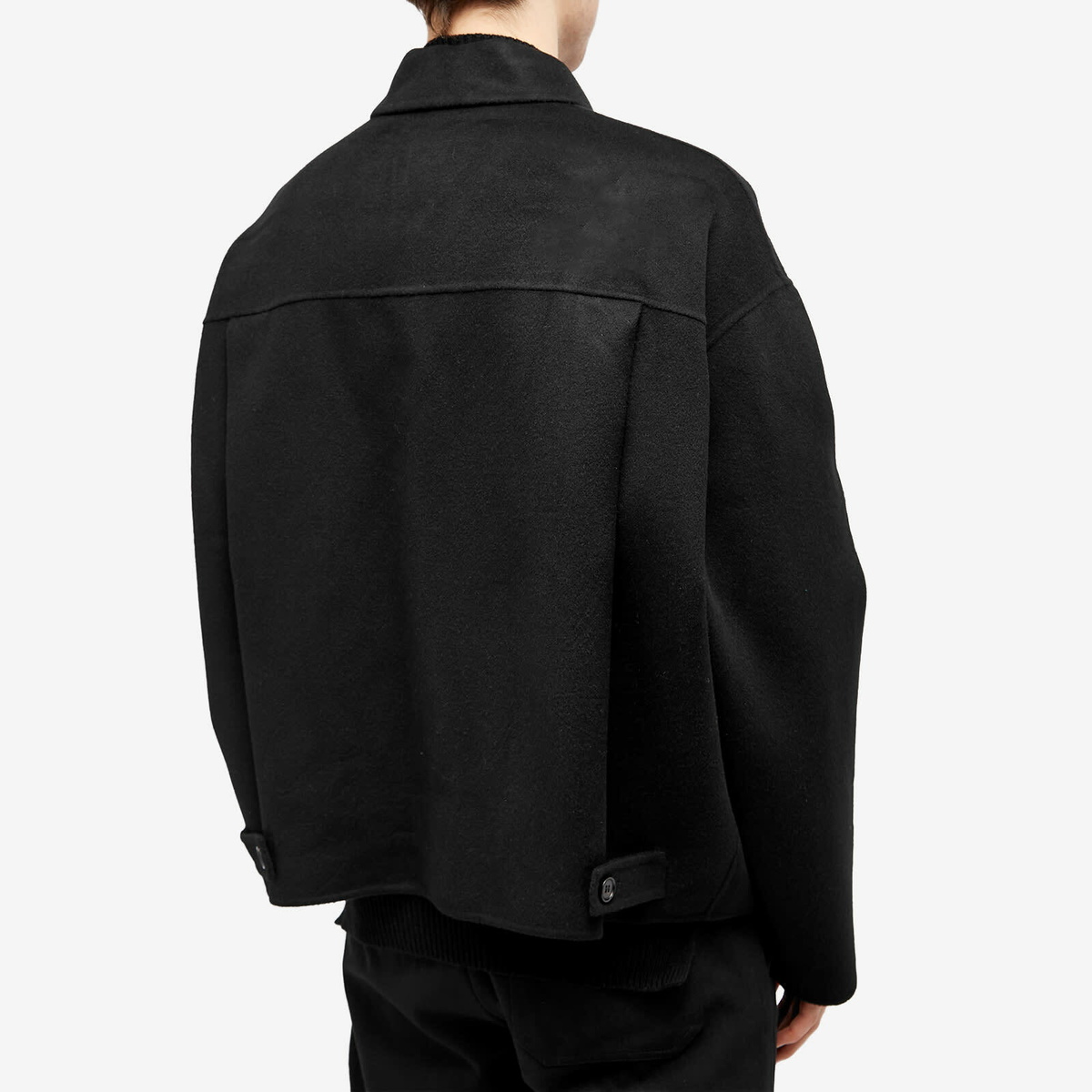 Acne Studios Men's Doverio Double Face Wool Jacket in Black Acne