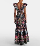 Camilla Crystal-embellished poplin maxi skirt
