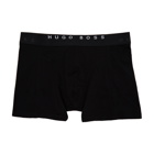Boss Two-Pack Black and Blue Stripe Boxer Briefs