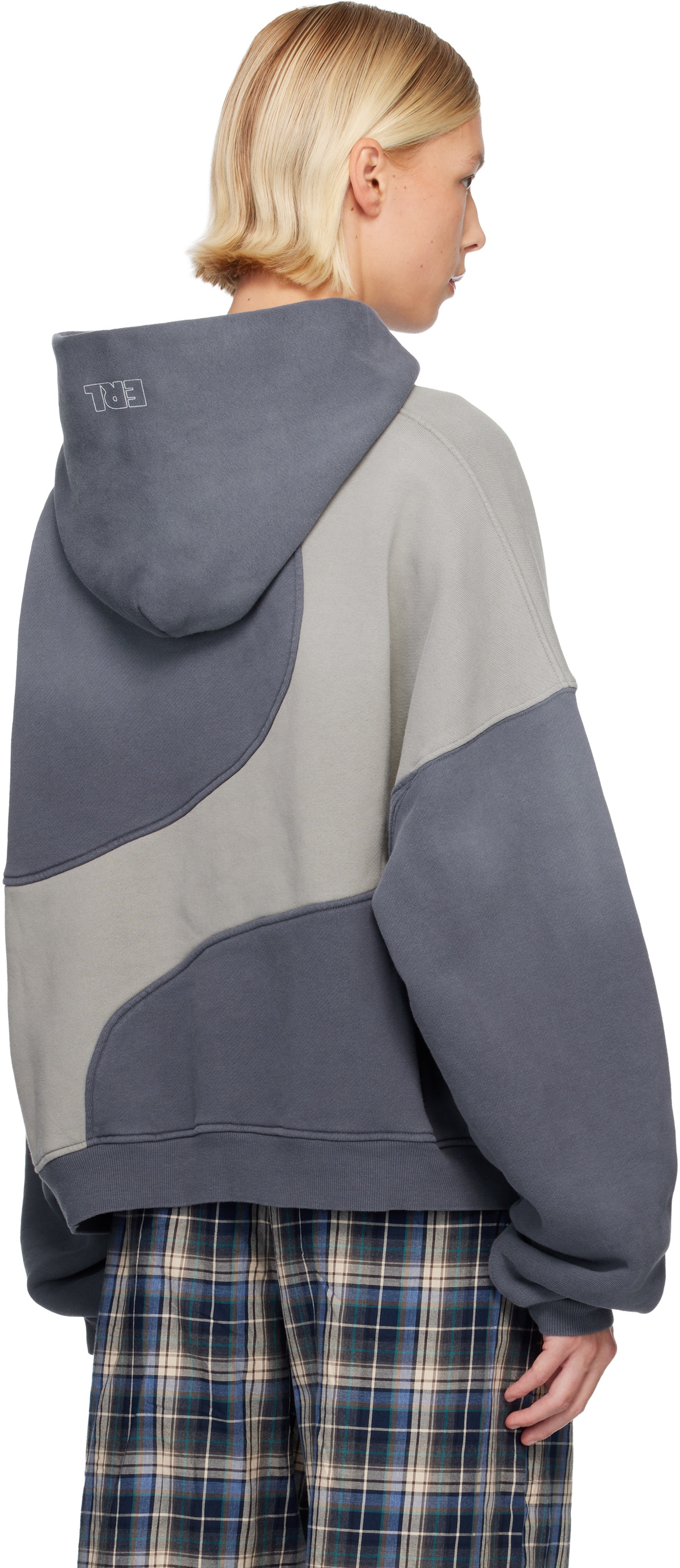ERL Gray Wave Hoodie