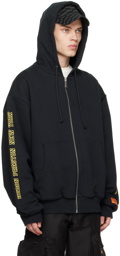 Heron Preston Black Sponsor Hoodie