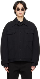 KOZABURO Black Button Jacket