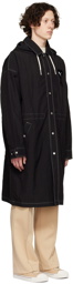 AMI Alexandre Mattiussi Black Puma Edition Nylon Coat